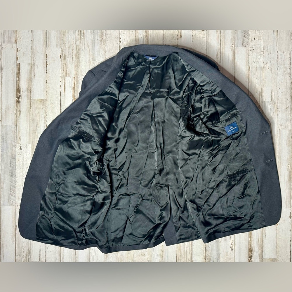 Brooks Brothers Blazer Mens 43R Charcoal Gray Explorer Madison Fit Coat Jacket - Picture 9 of 11